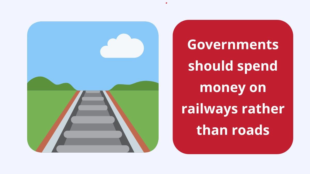 spend money on railways