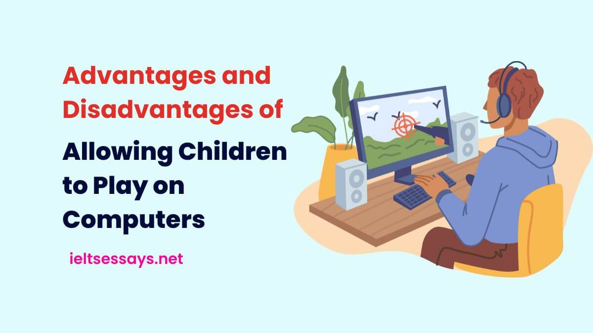 children playing games on computers