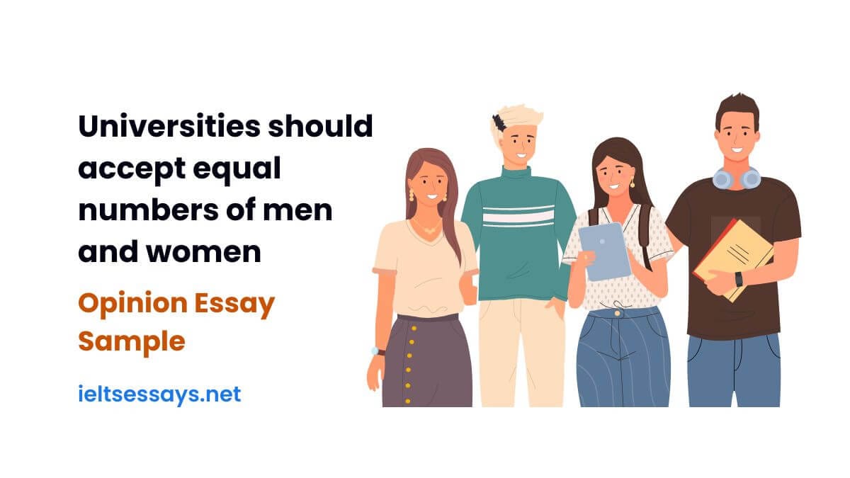 equal number of men and women